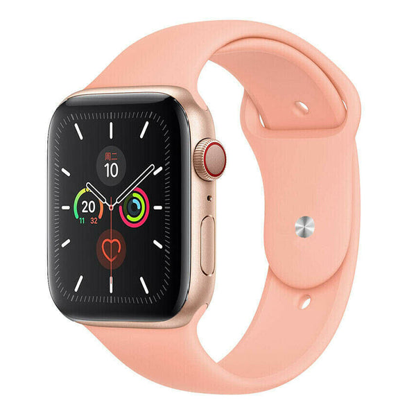 LYSW Silicone Strap for Apple Watch - Grapefruit Pink