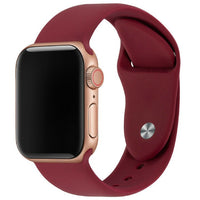 LYSW Silicone Strap for Apple Watch - Wine Red