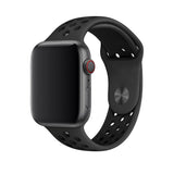 LYSW Silicone Sport Strap for Apple Watch - Black / Black