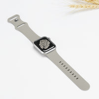 Silicone Sport Strap for Apple Watch - Stone Grey