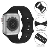 Silicone Sport Strap for Apple Watch - Black