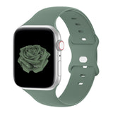 Silicone Sport Strap for Apple Watch - Pine Green