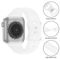 Silicone Sport Strap for Apple Watch - White