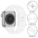 Silicone Sport Strap for Apple Watch - White