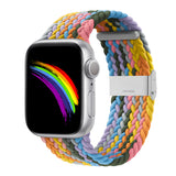 Adjustable Braided Loop for Apple Watch - Rainbow