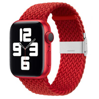 Adjustable Braided Loop for Apple Watch - Red